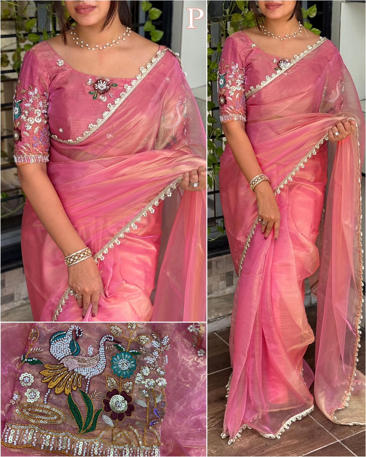 Liquid Organza Saree