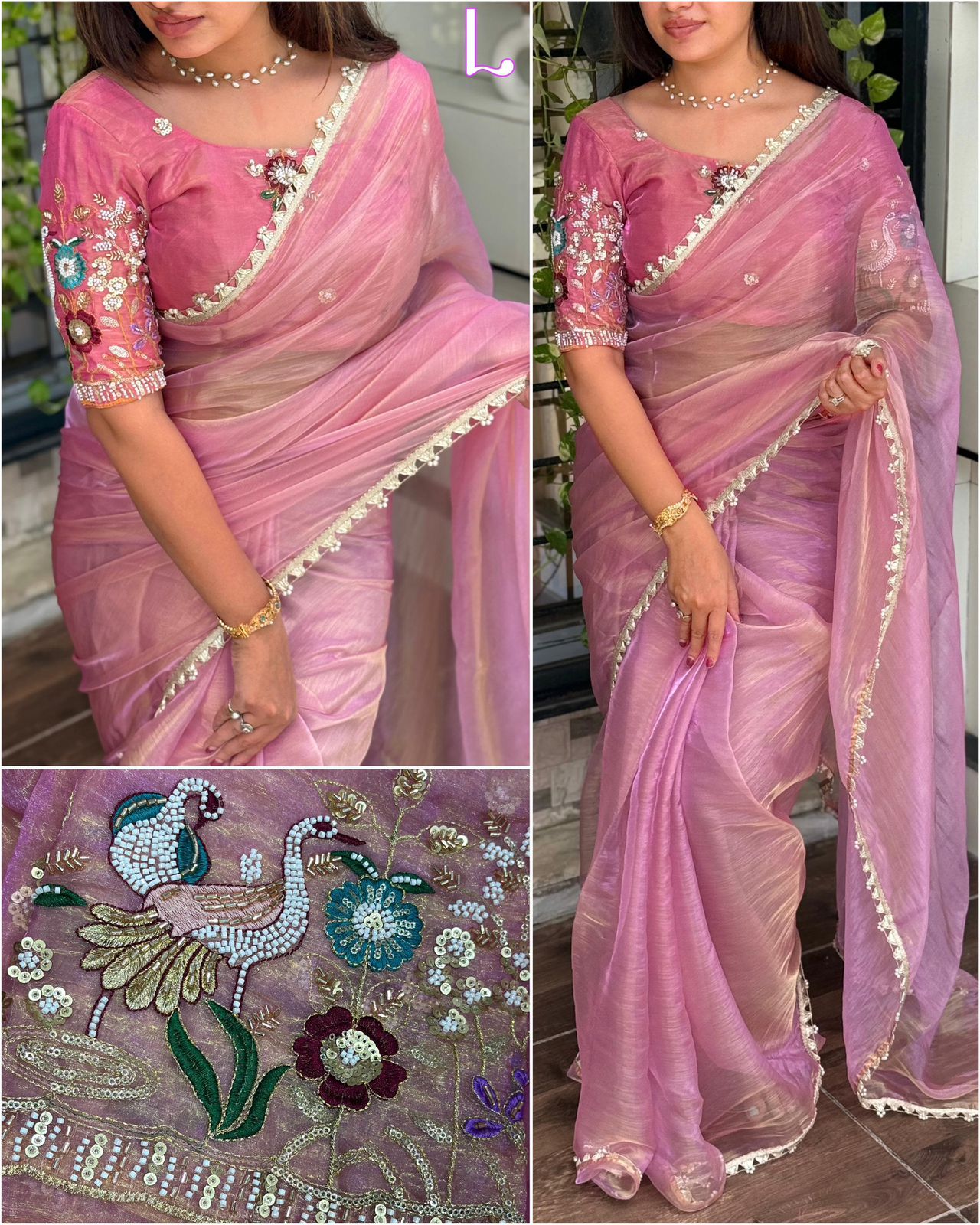 Liquid Organza Saree