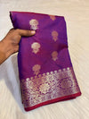 SEMI BANARASI KATAN SILK SAREE