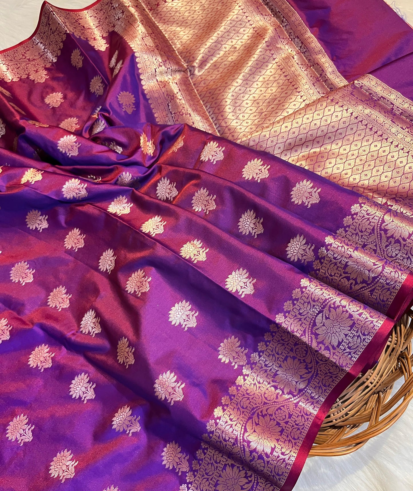 SEMI BANARASI KATAN SILK SAREE