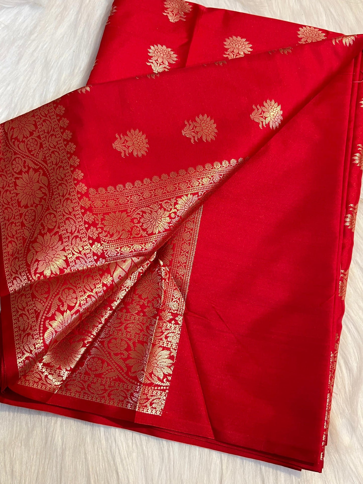 SEMI BANARASI KATAN SILK SAREE