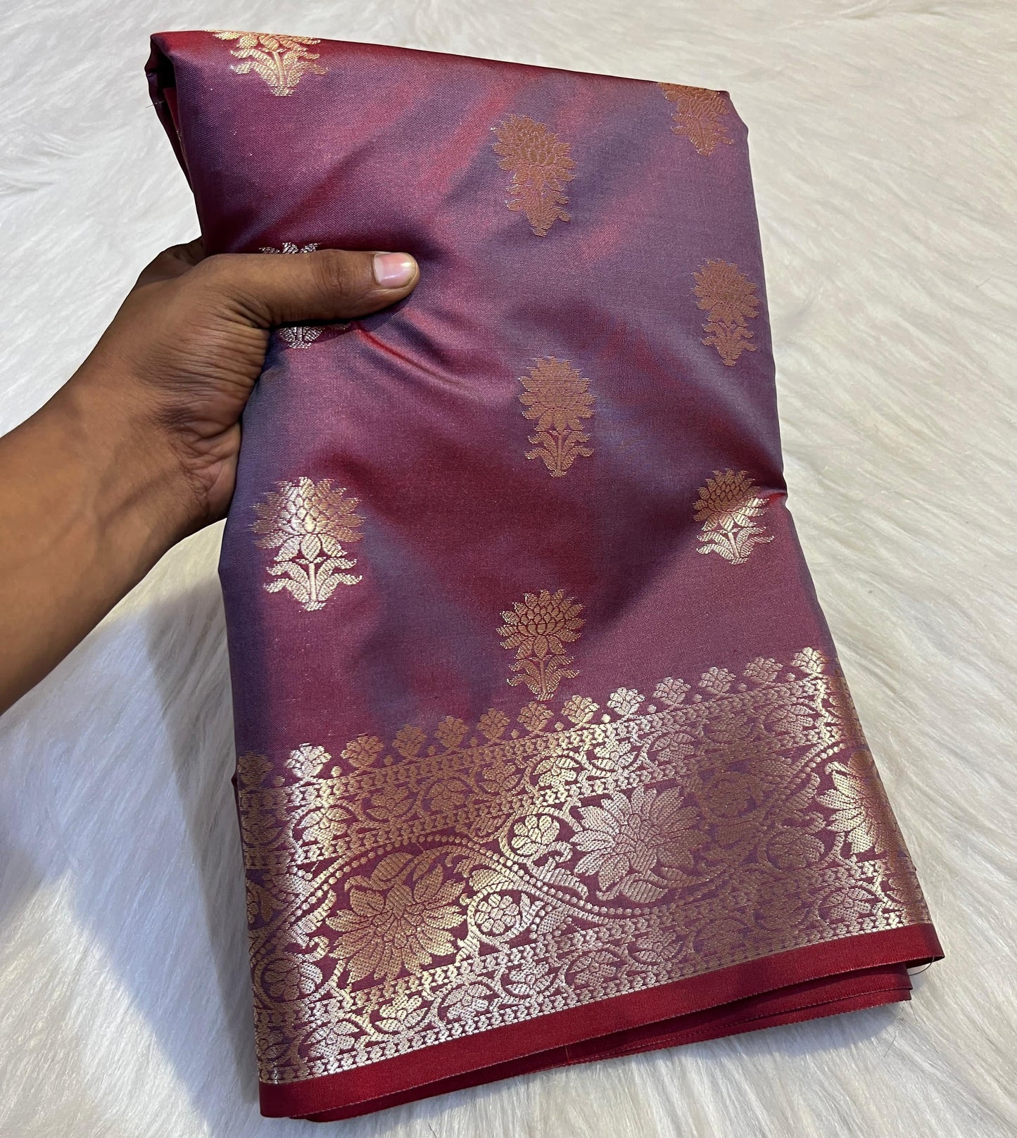 SEMI BANARASI KATAN SILK SAREE