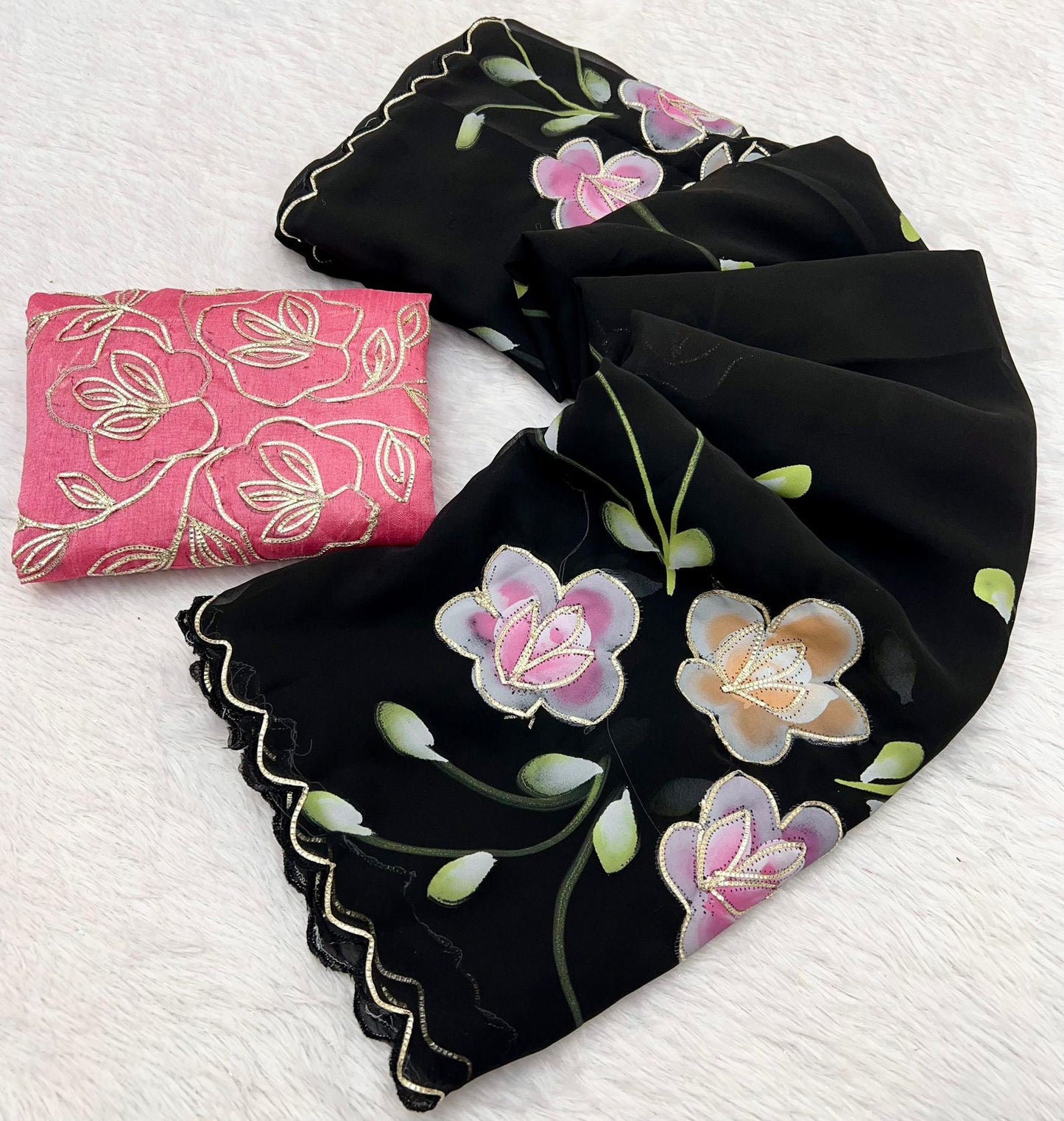 Soft Georgette Fabric Saree