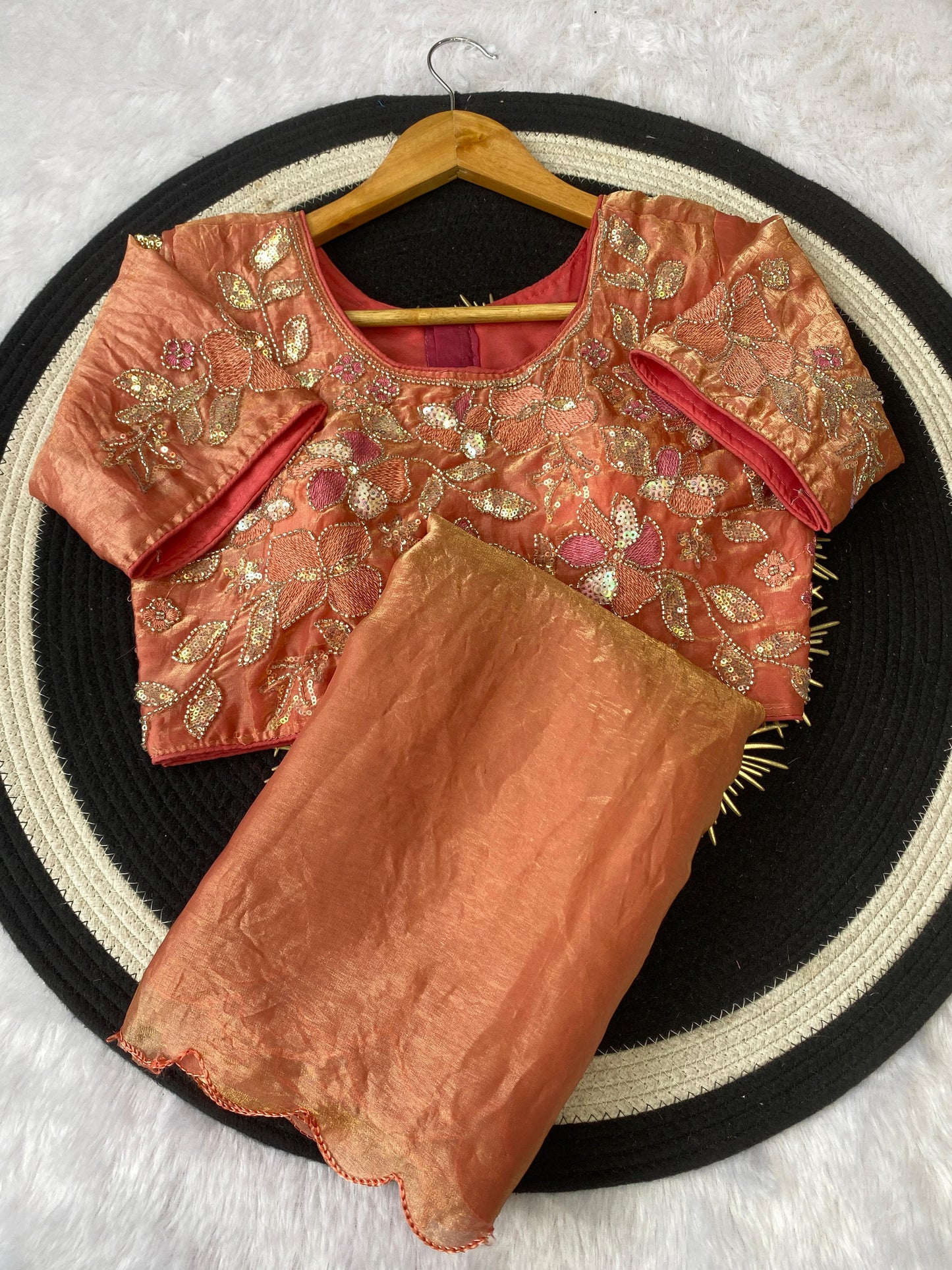 Beautiful soft space silk Saree
