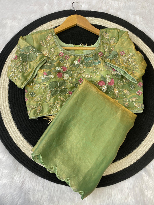 Beautiful soft space silk Saree