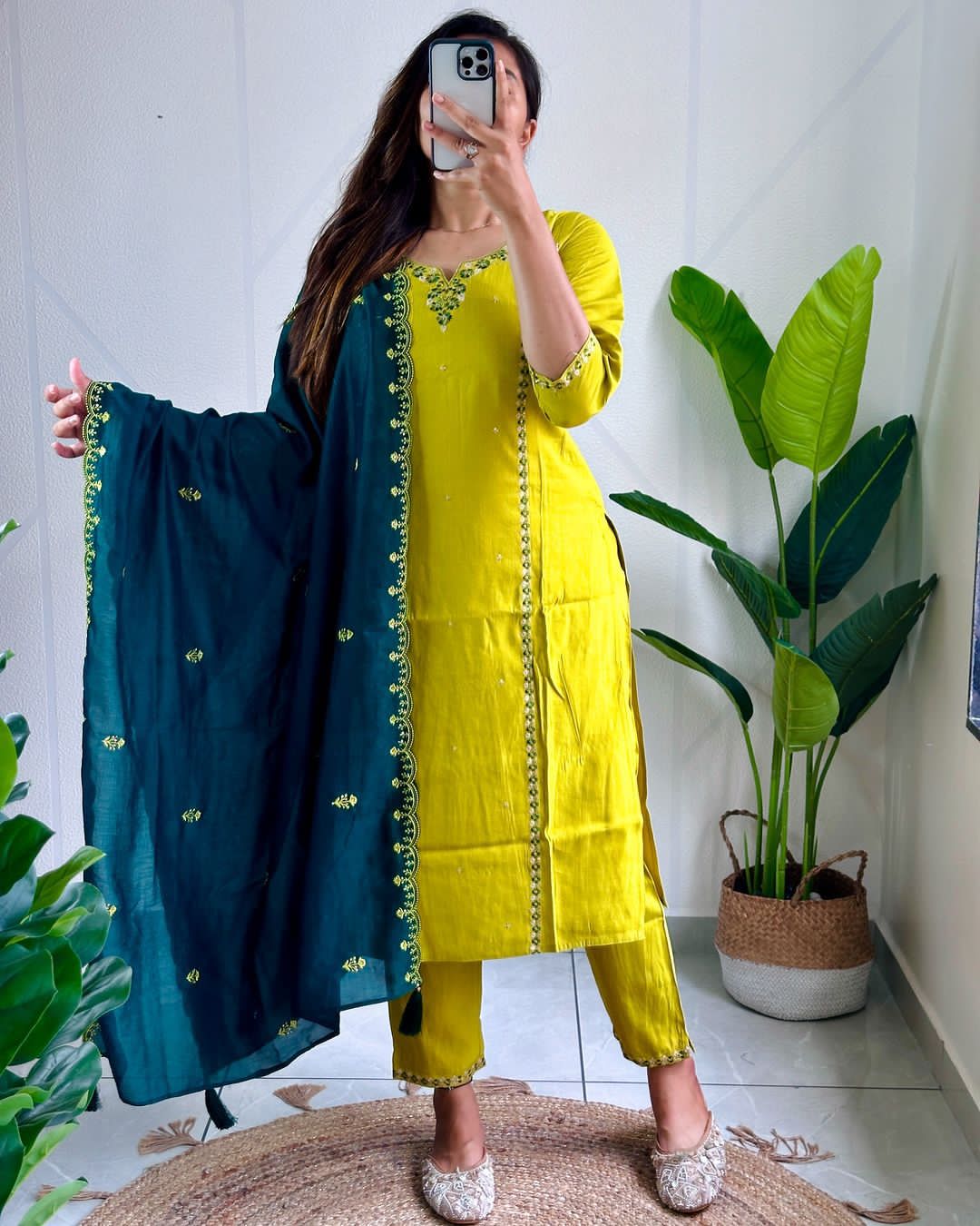 Designers Kurti Pant Dupatta Set