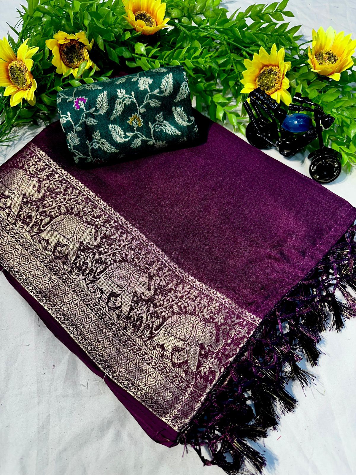 Heavy Marshmellow Booming Color Saree