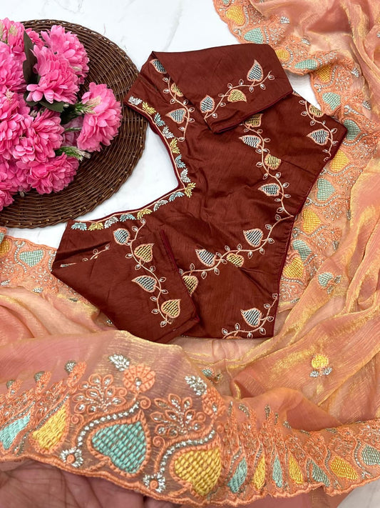 Pure Soft Fendy Chiffon Saree