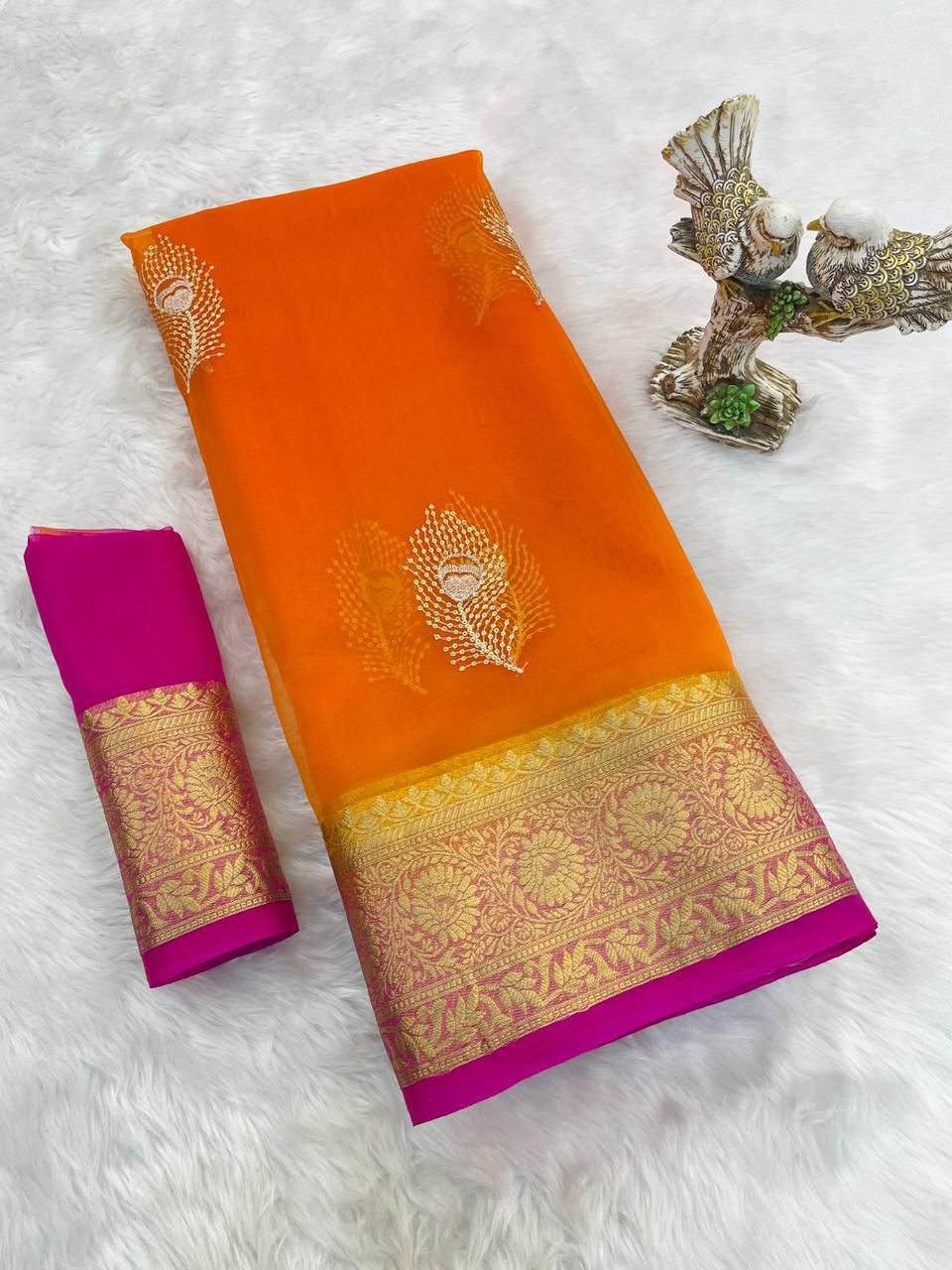 Kanchipuram Organza Saree