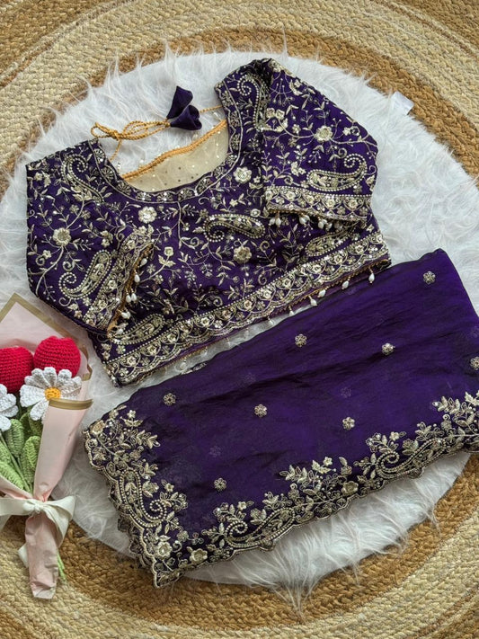 Soft Fandy Satin Saree