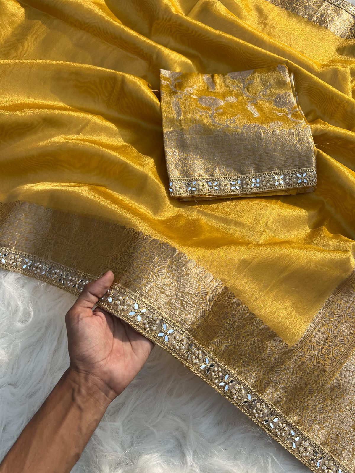 Banarasi tissue soft silk saree