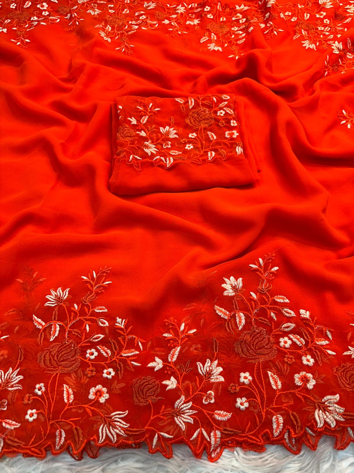 Pure georgette saree