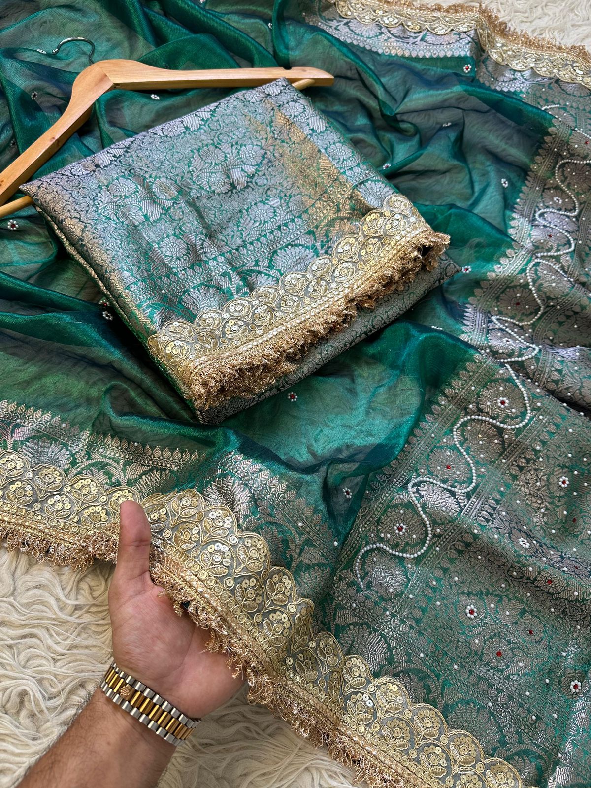 Banarasi Maharani Tissue Saree