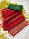 PURE SOFT AND SMOOTH CHINON SILK SAREE