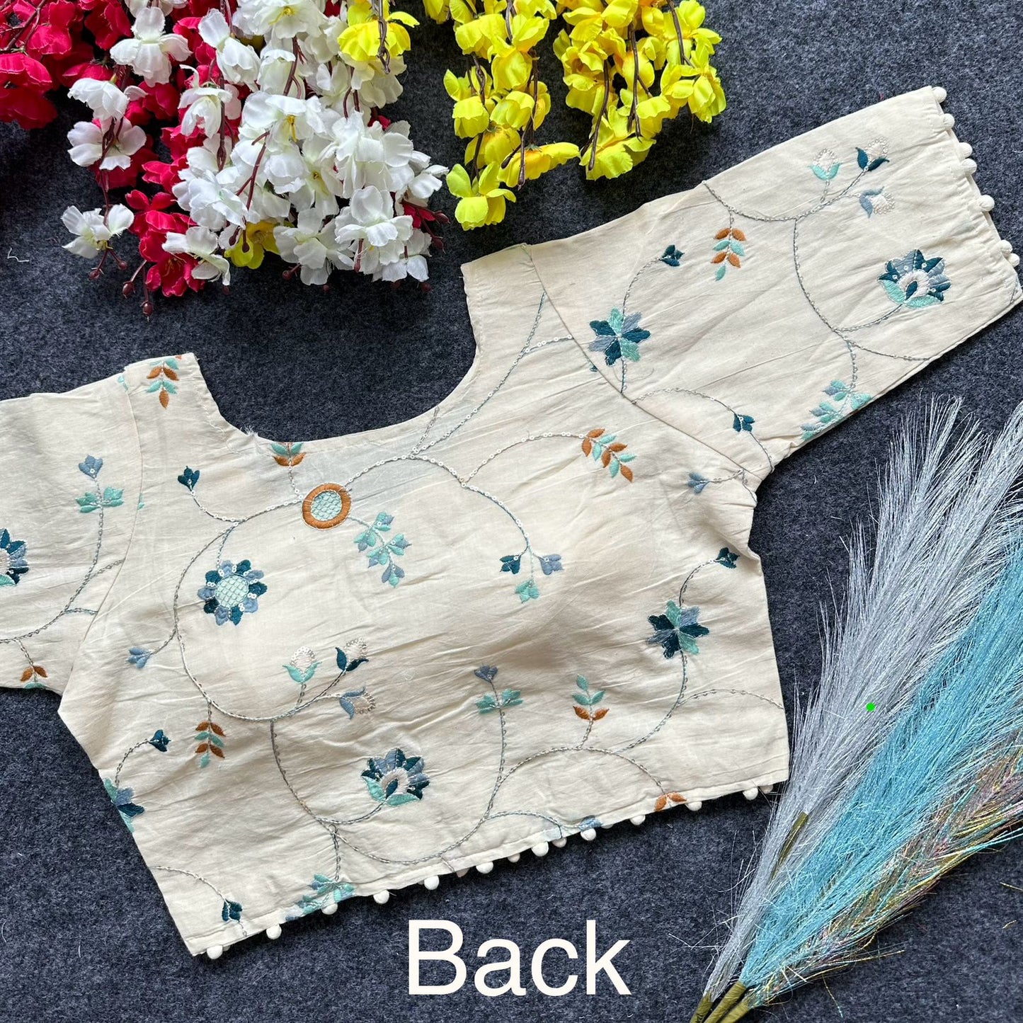 Pure Camric Cotton Diable Blouse