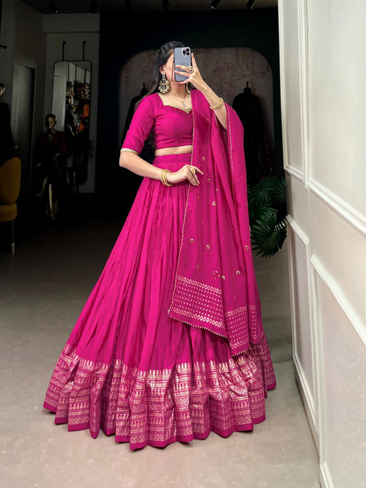Pure Chanderi Lehenga