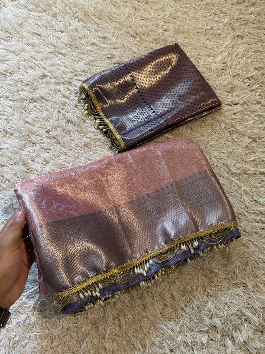 Kanjivaram Waskat Banarasi Tissue Silk Saree