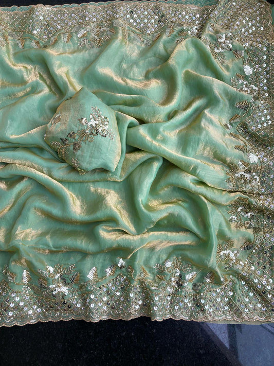 Fandy Jacquard Saree