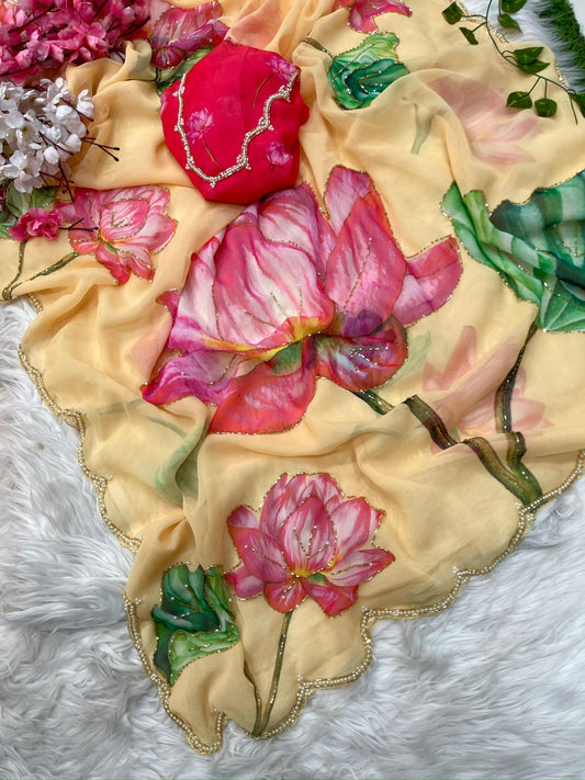 Georgette Fabric Saree