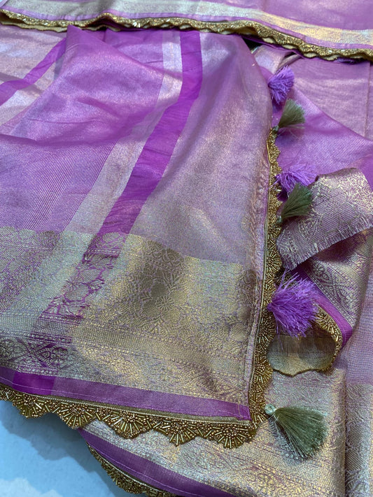 Banarasi Glass Tissue Silk Saree