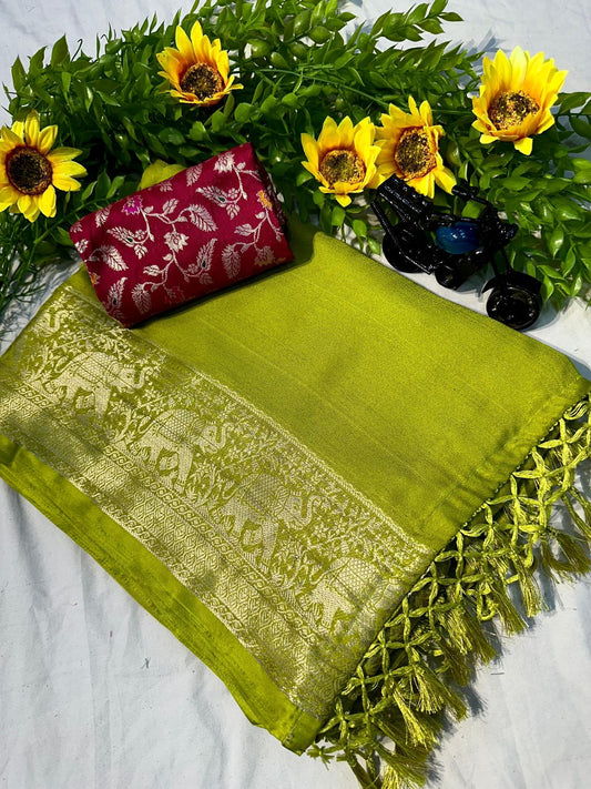 Heavy Marshmellow Booming Color Saree