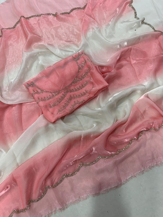 Fendy Sattin Dual Shad Saree