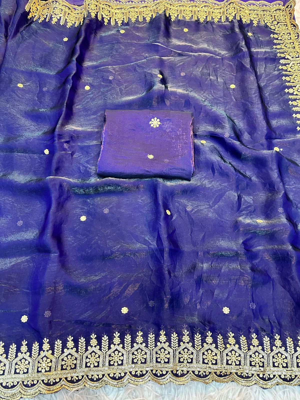 Soft Shiny Pixel Crushed Space Silk