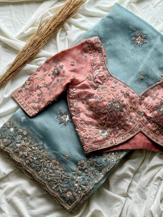 Soft Organza Crepe Silk Saree