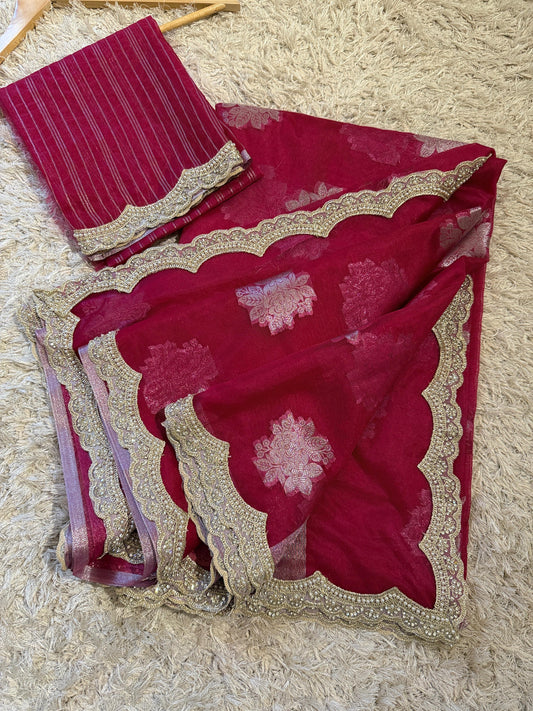 Banarasi Kora Organza Saree