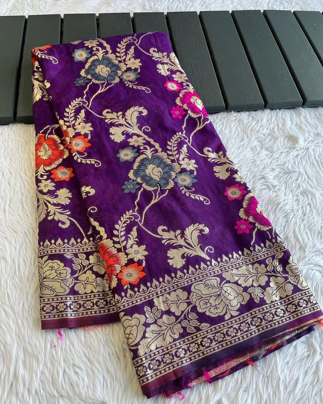 Pure Soft Khadi Crepe Silk Saree