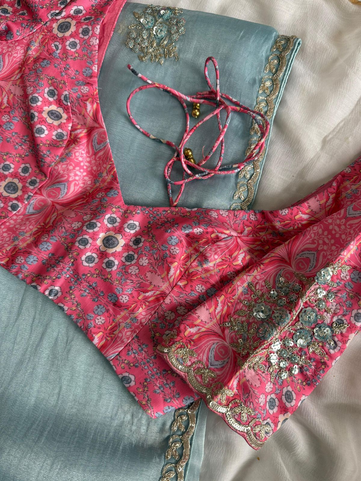 Premium tissue silk saree