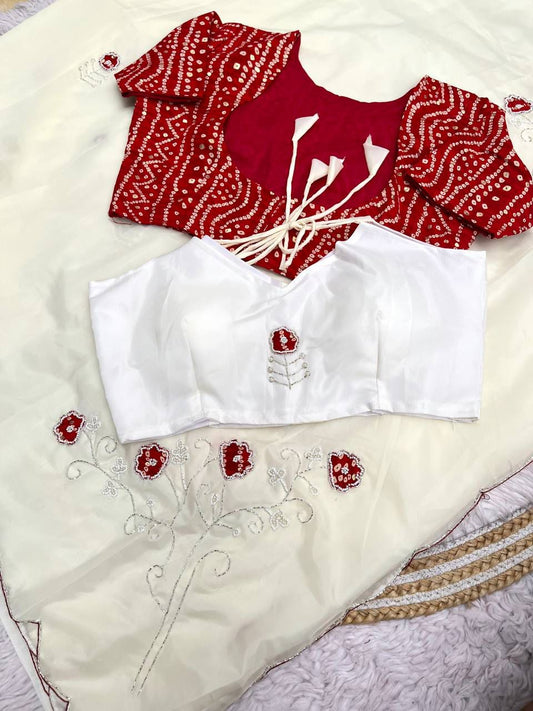 Chiffon Crystal Saree