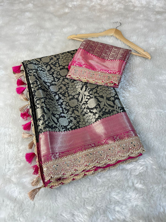 Banarasi Brocade Soft Silk Saree