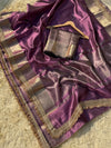 BANARASI SOFT BLOOD RED TISSUE SILK SAREE