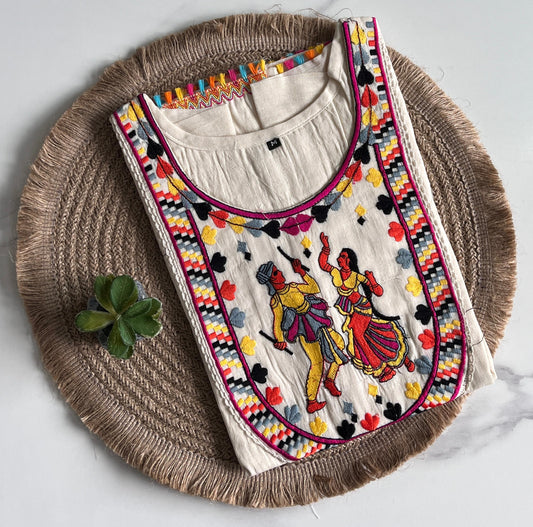 Pure Khadi Tunic Saree