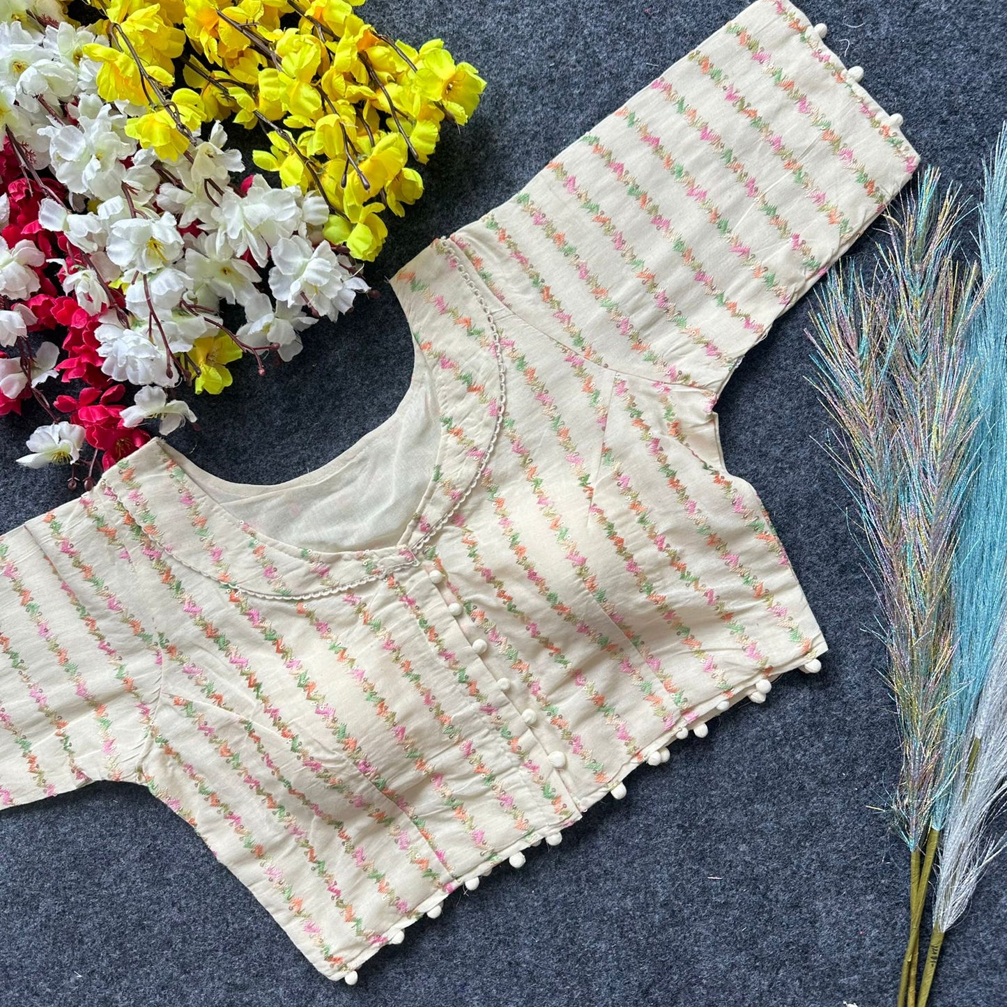 Pure Camric Cotton Diable Blouse