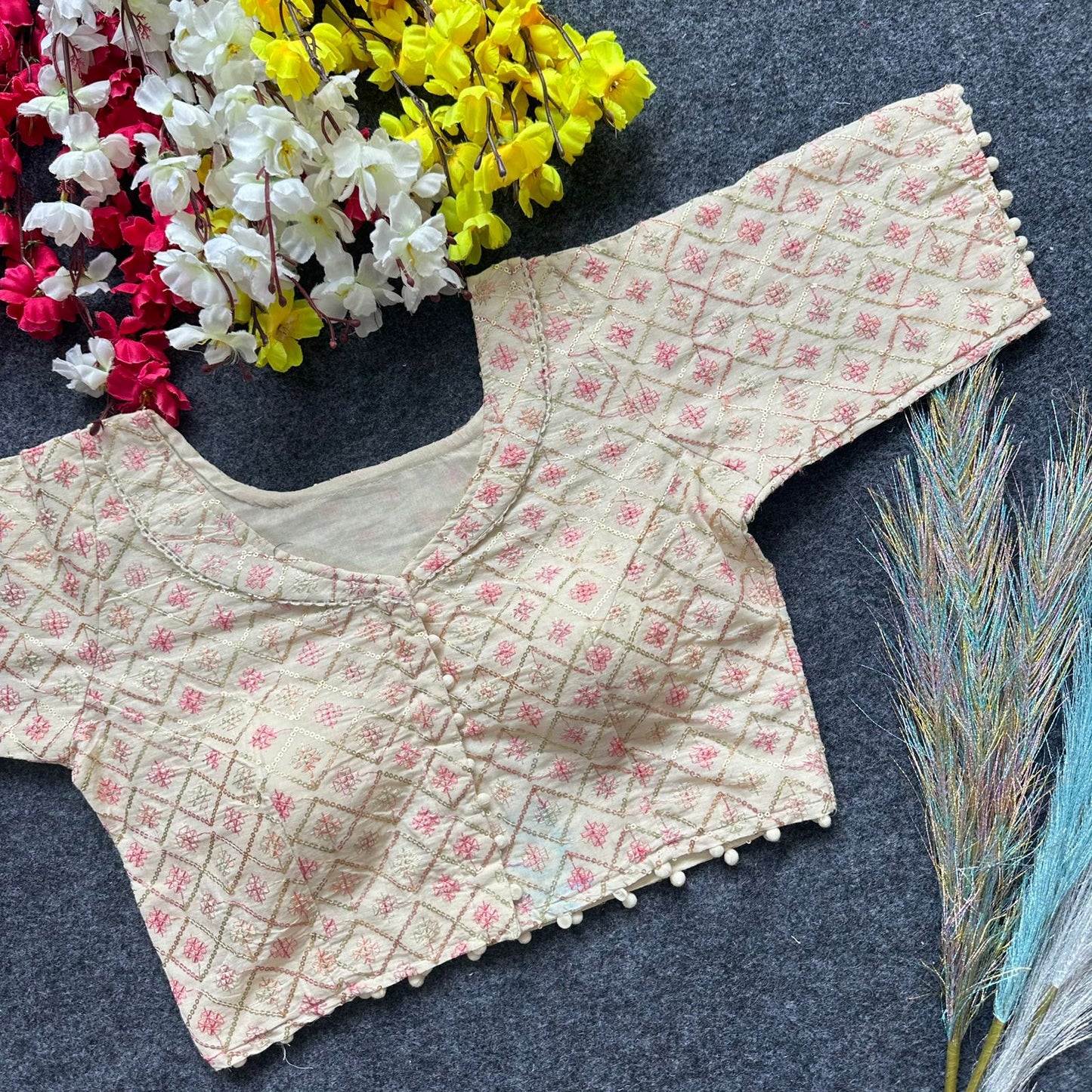 Pure Camric Cotton Diable Blouse