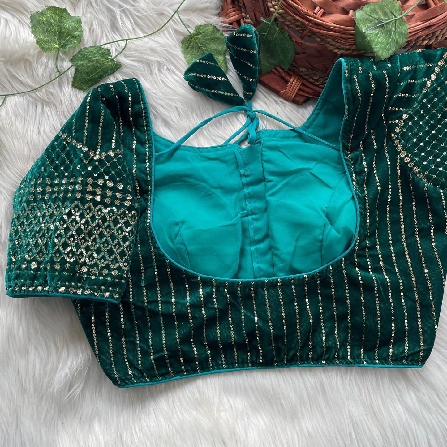 Velvet Bridal Blouse