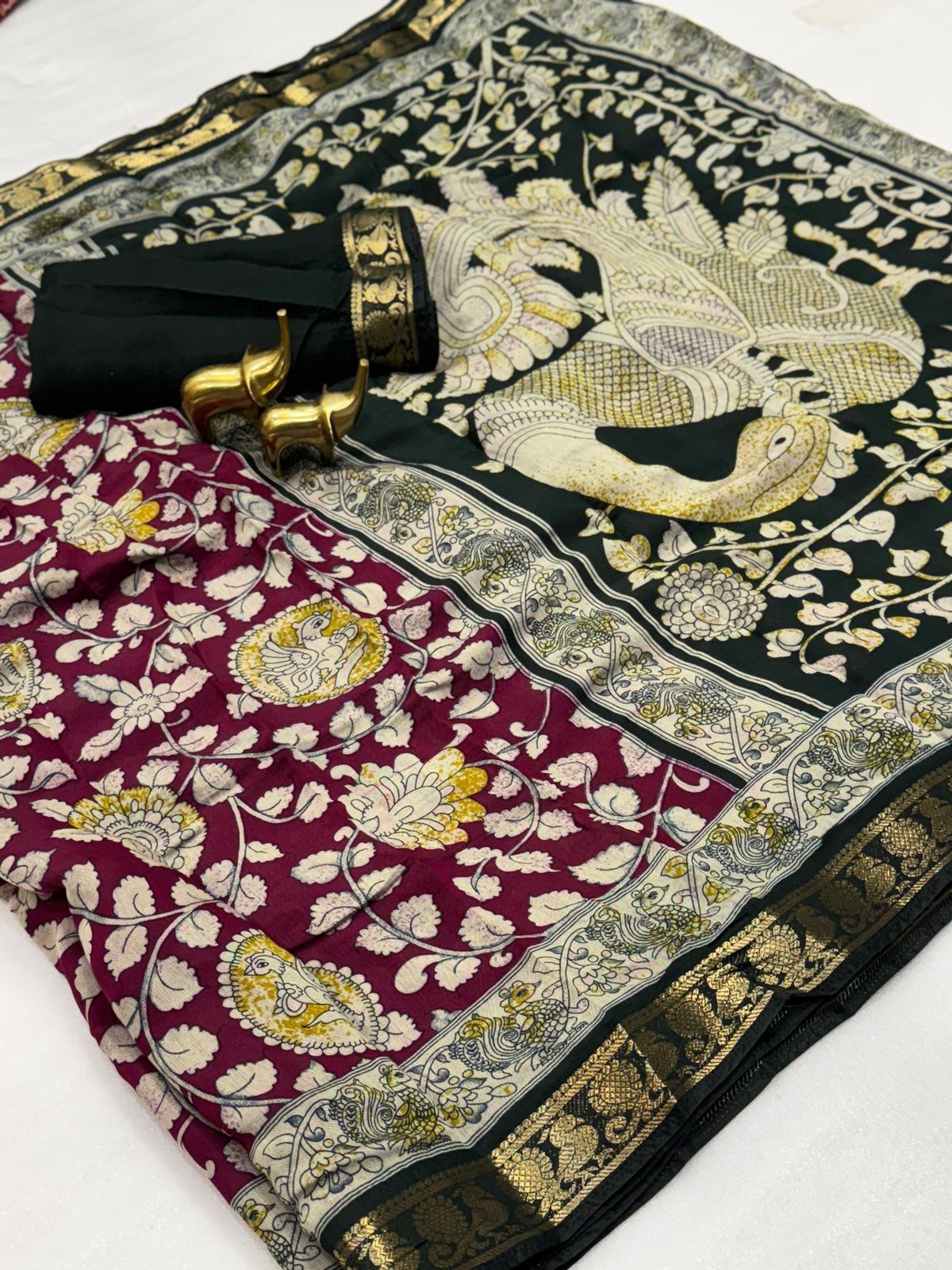 Beautiful Mangalagiri silk saree