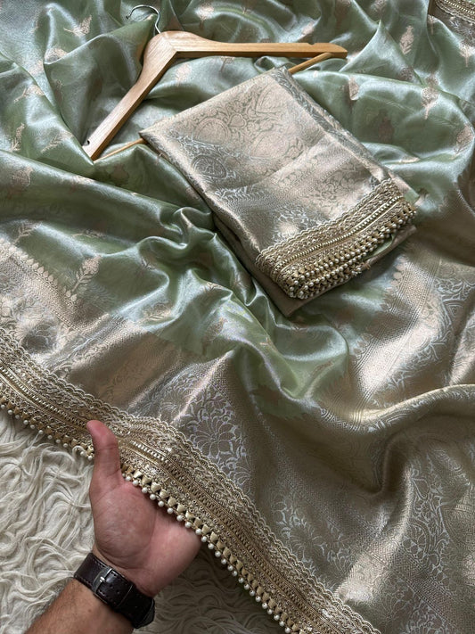 Banarasi Pastel Tissue Saree