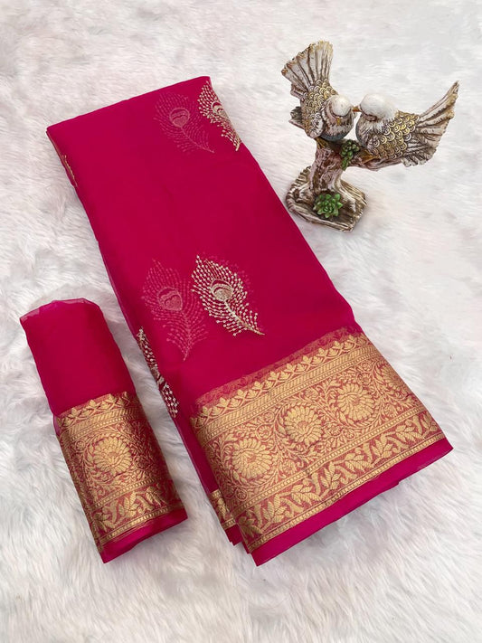 Kanchipuram Organza Saree