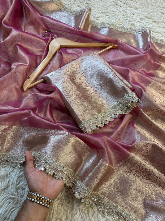 Banarasi Maharani Tissue in Daimond Avtar Saree