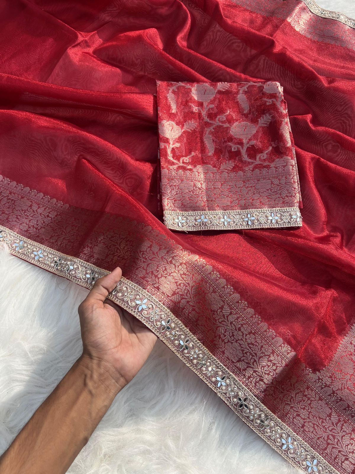 Banarasi tissue soft silk saree