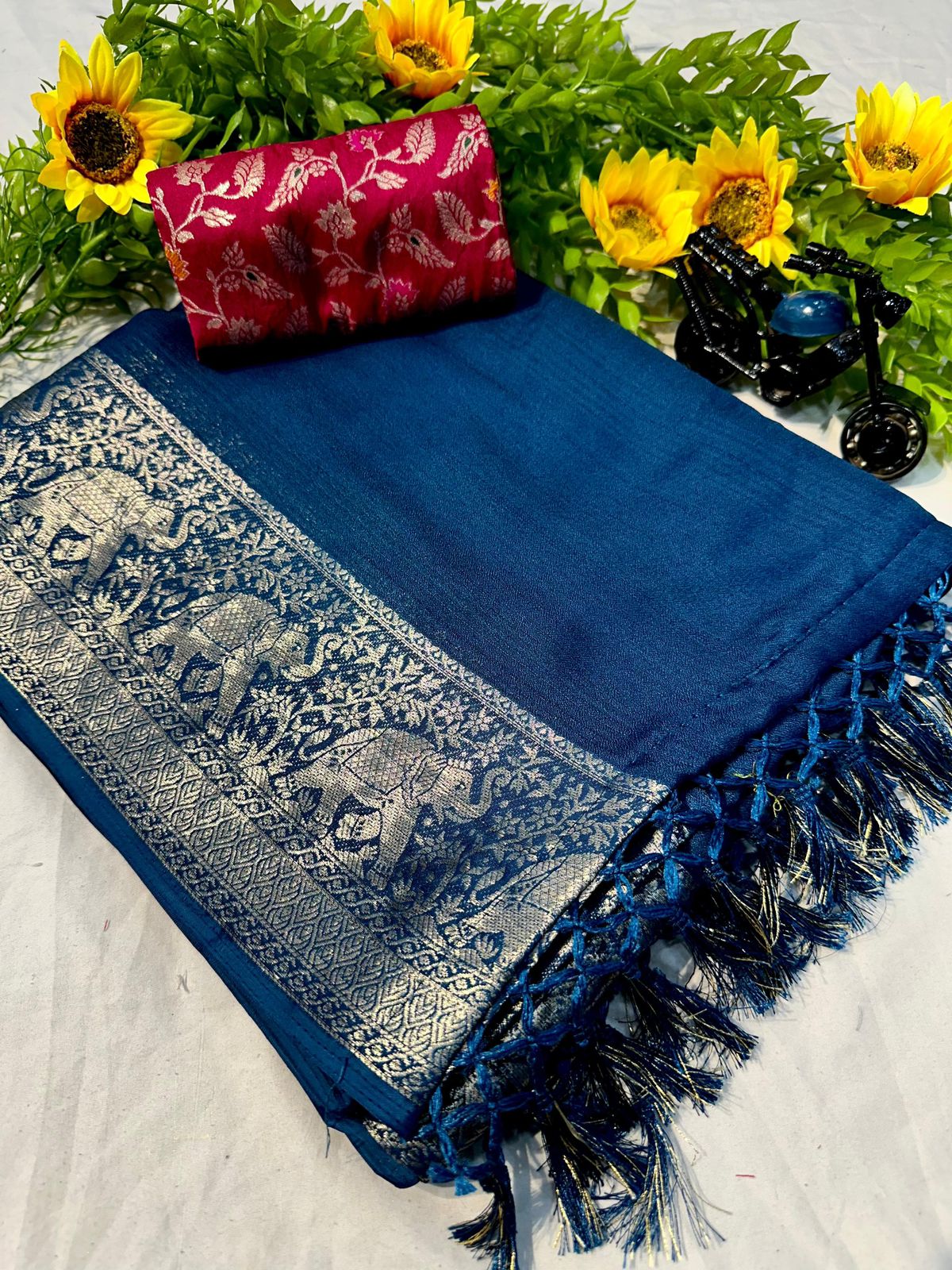 Heavy Marshmellow Booming Color Saree