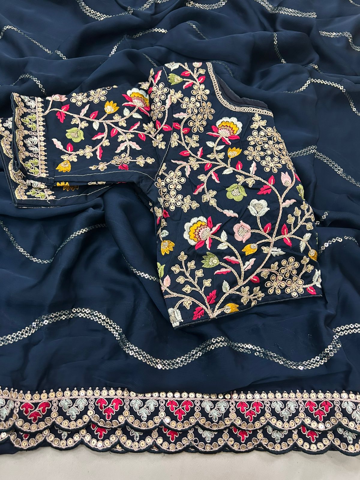 HEAVY GLOOMING RANGOLI SILK SAREE