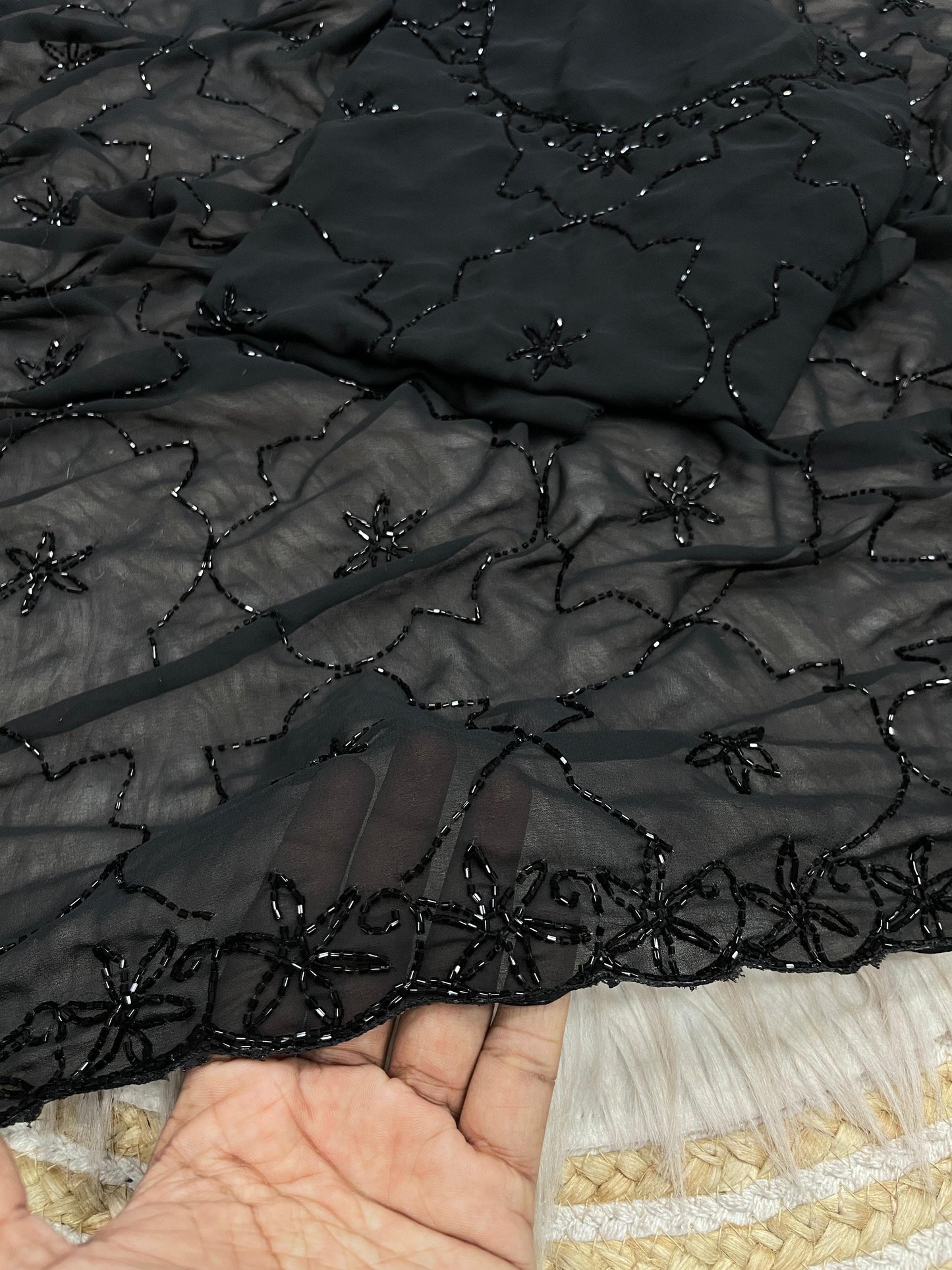 Faux Georgette saree