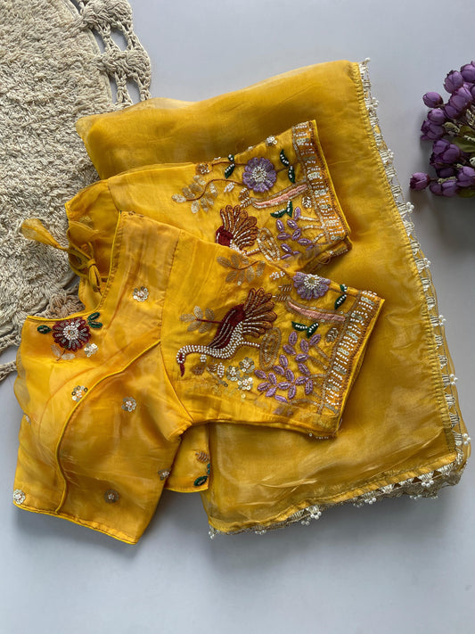 Organza saree