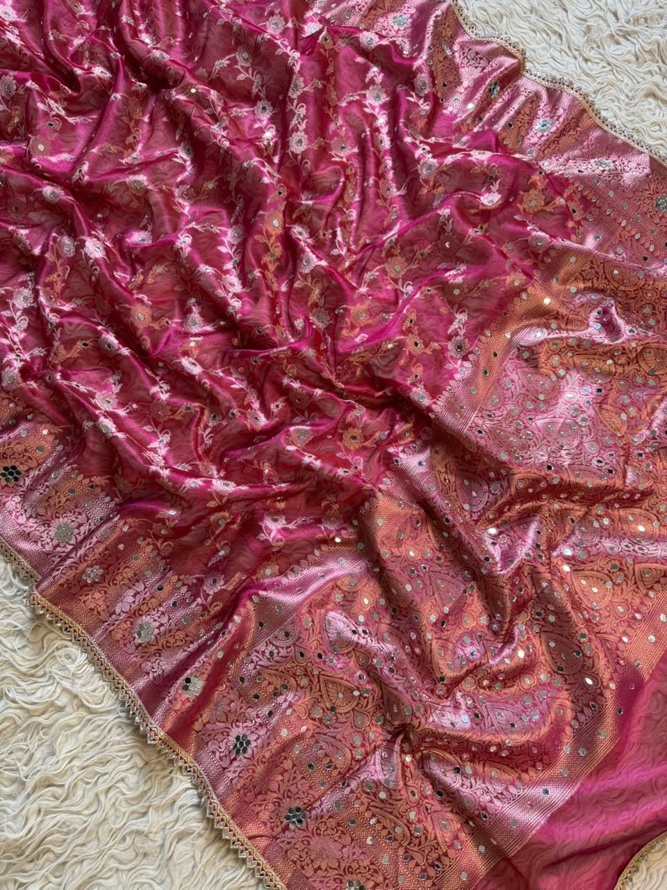 Banarasi maharani tissue in daimond avtar