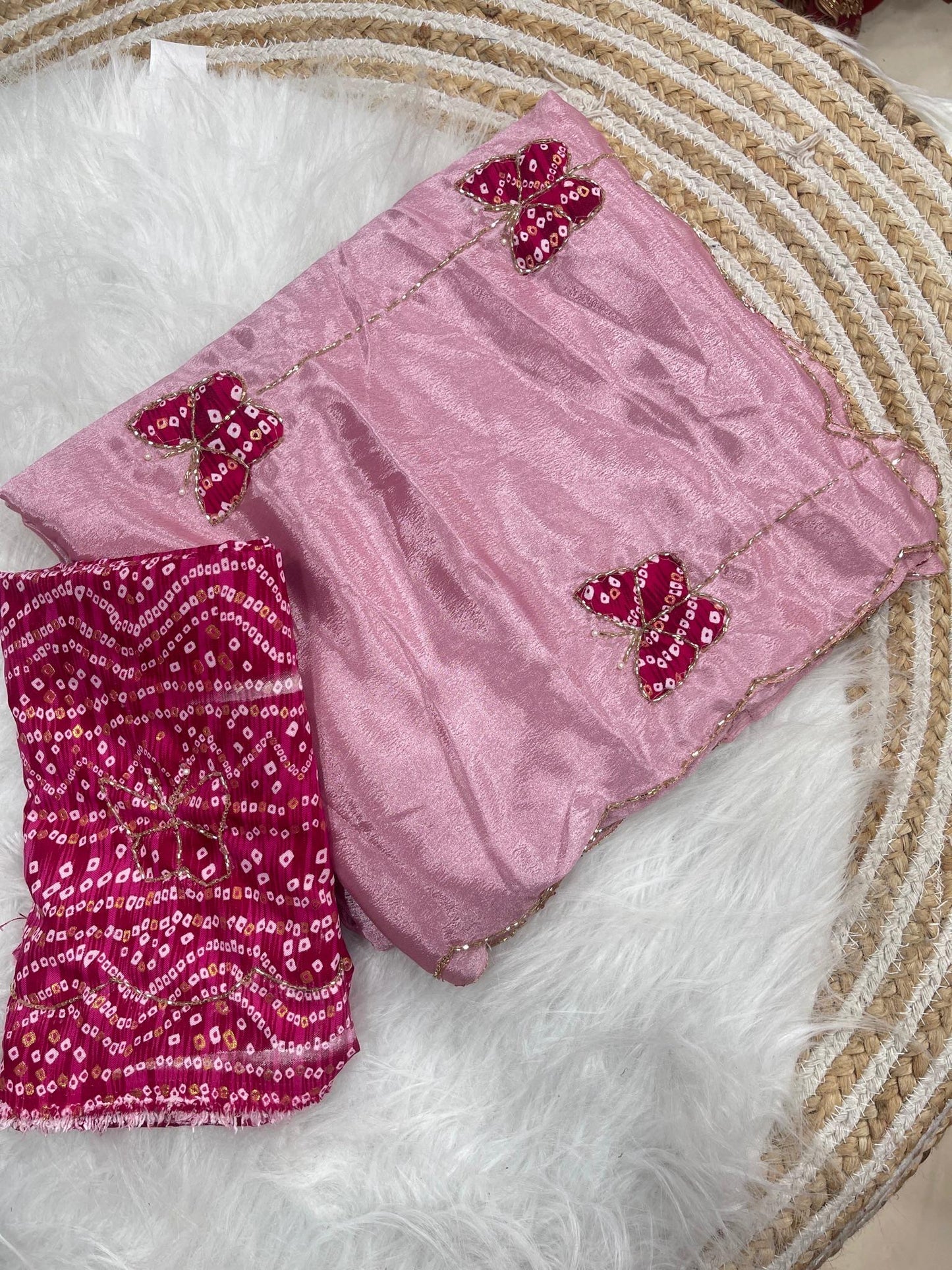 Soft nd Elegant Rich look chinnon silk saree