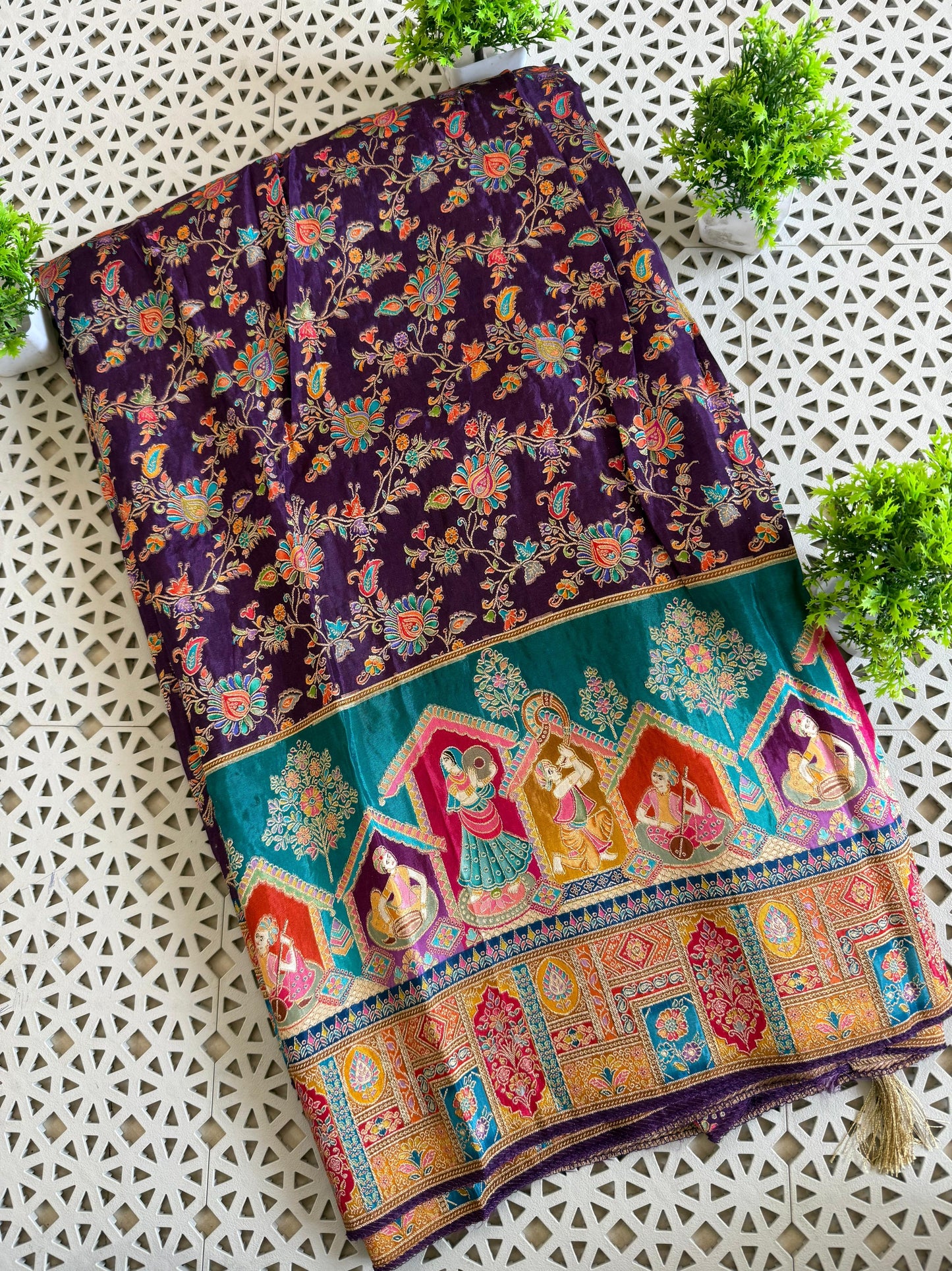 Pure viscose silk saree